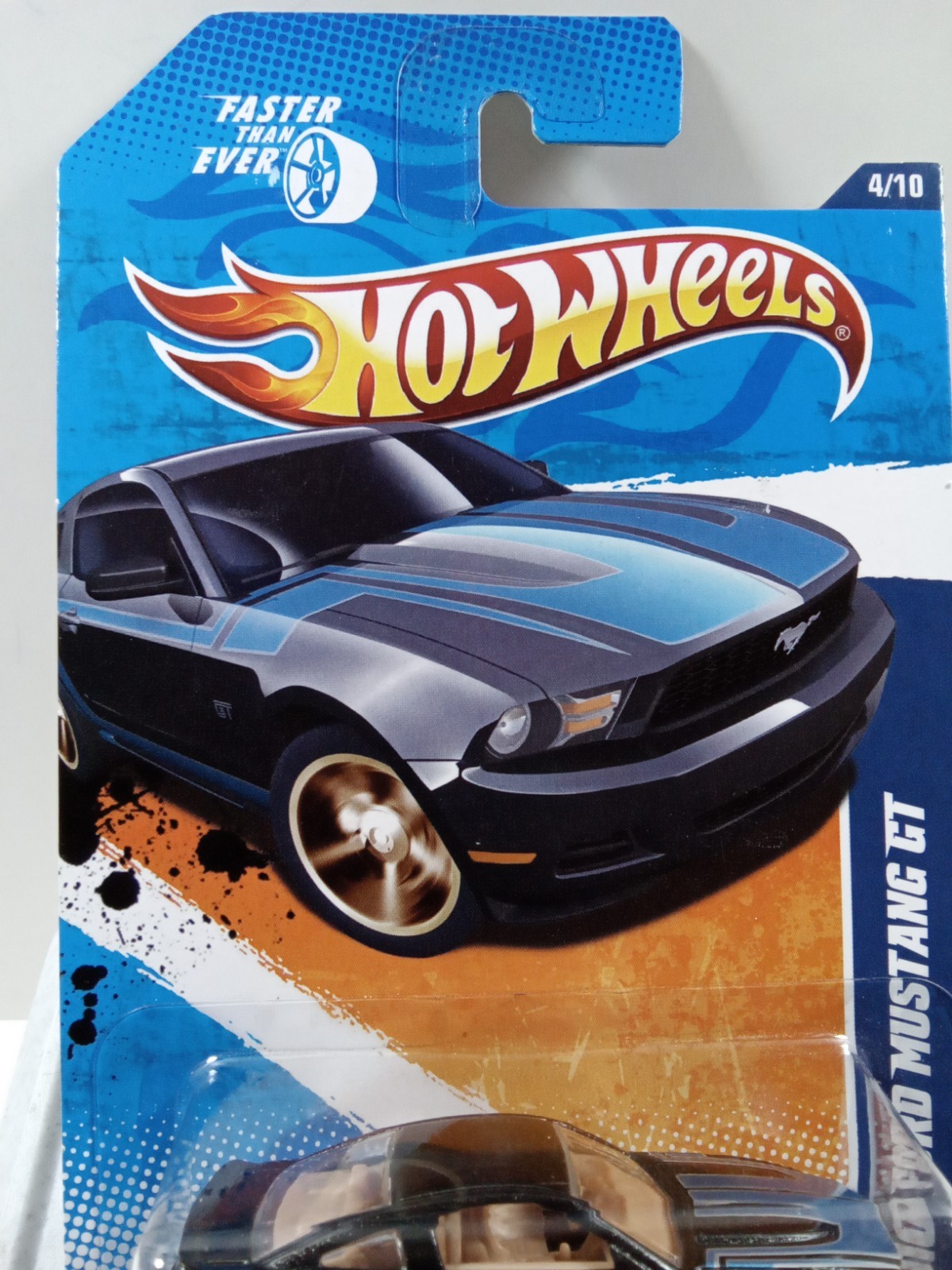 2011 Hot Wheels KMART Exclusive Color2010 FORD MUSTANG GT black #144 4/10 M28-B