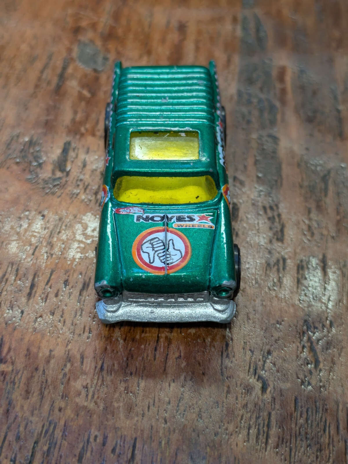 Hot Wheels 1969 Chevy Nomad/No/Yes Green With Yellow Tinted Windows And Sunroof