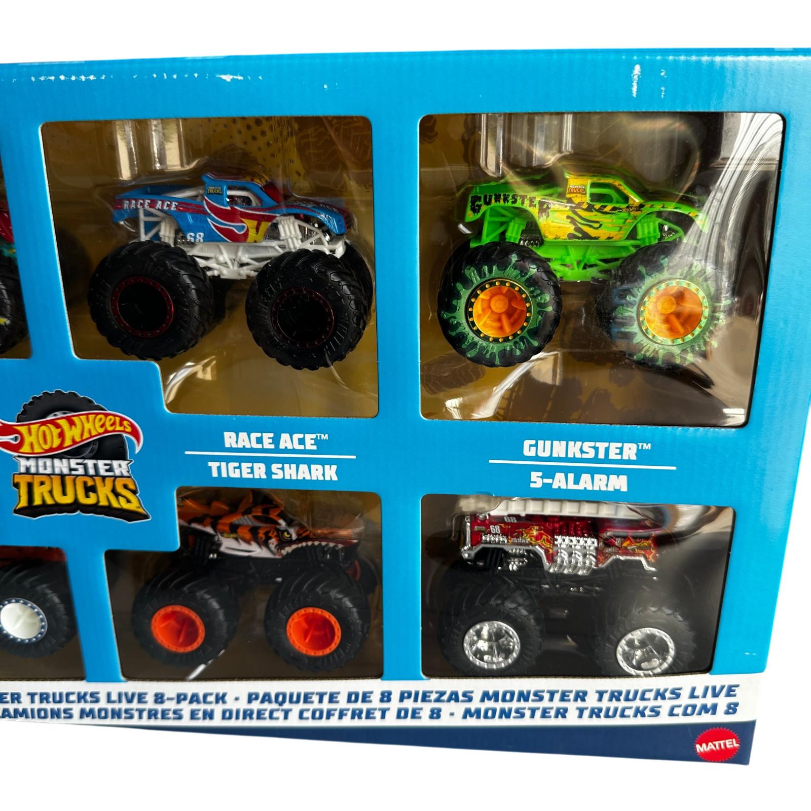 Hot Wheels Monster Trucks Live Diecast Car 8 Pack 1:64 2024
