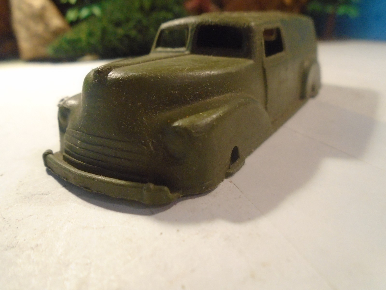 PYTON PRODUCT 1/47 O SCALE VINTAGE SOFT PLASTIC DELIVERY TRUCK, PARTS 1-185-1