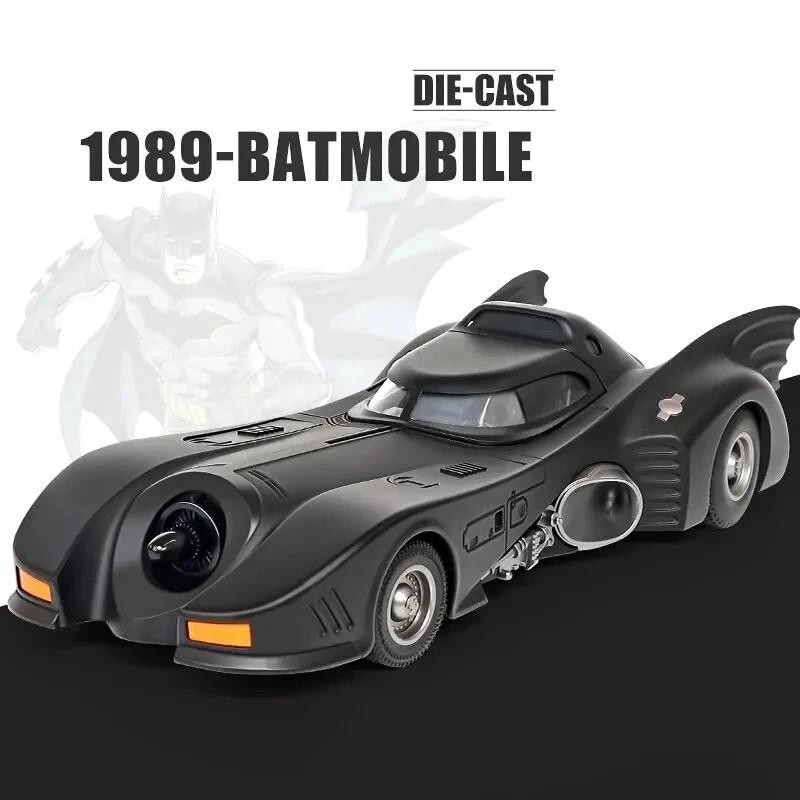 1:24 THE BATMAN Batmobile 1989 DC Comics Diecast Car Toy Gift Collectible NEW