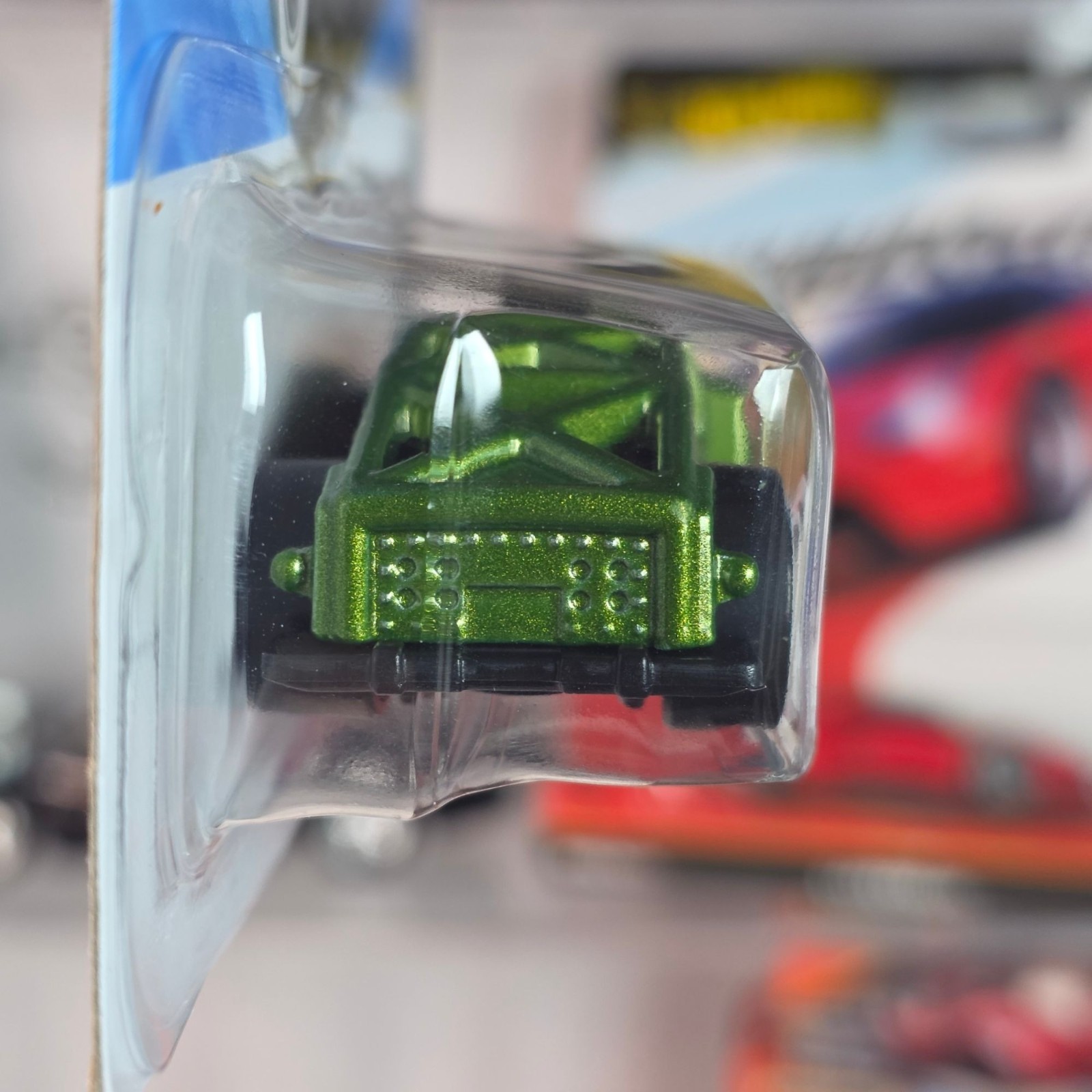 Hot Wheels Erikenstein Rod Green Rat Rod Car Show