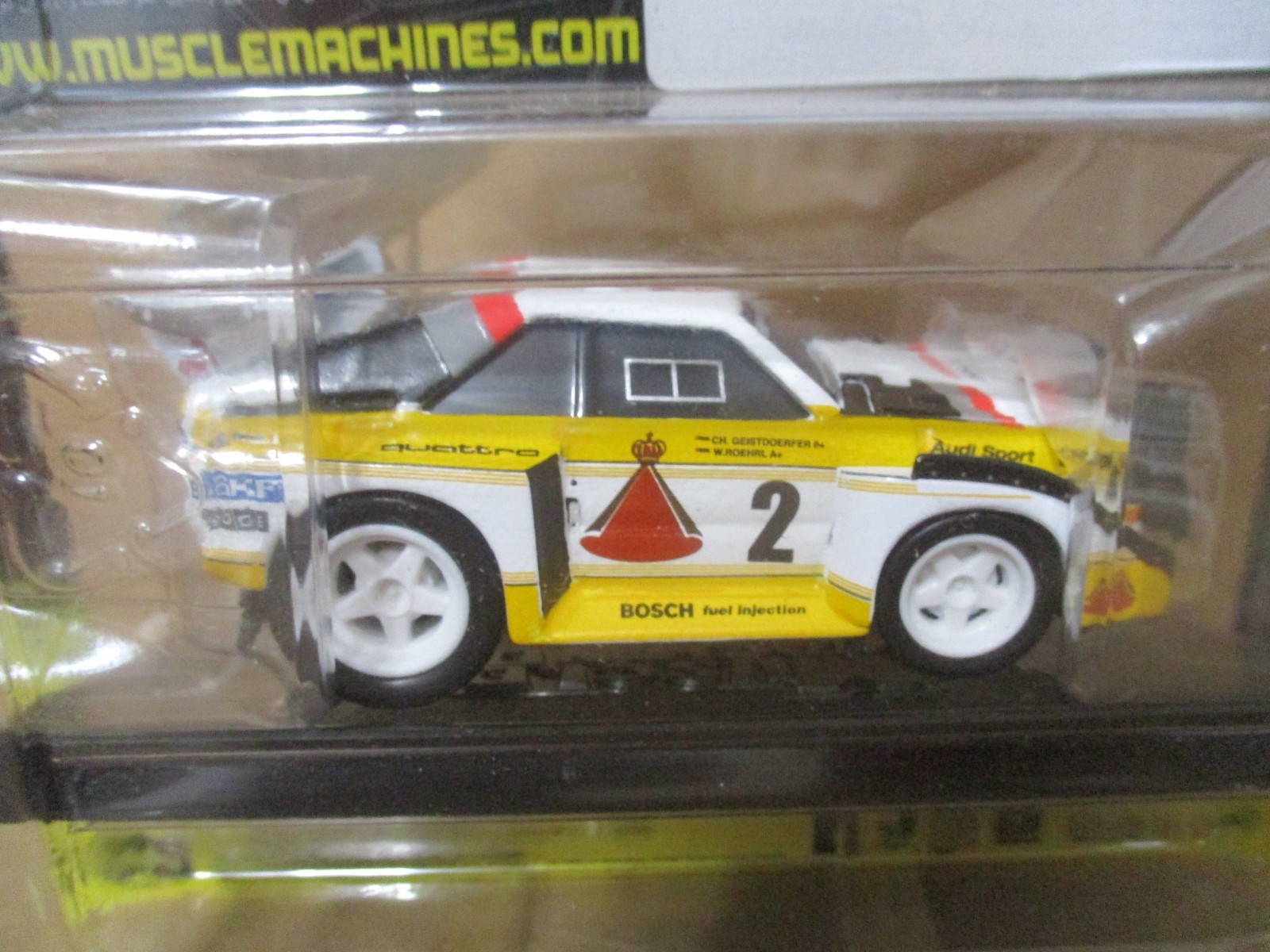 Muscle Machines HTF 1986 Audi Sport Quattro S1 E2 1/64 scale diecast