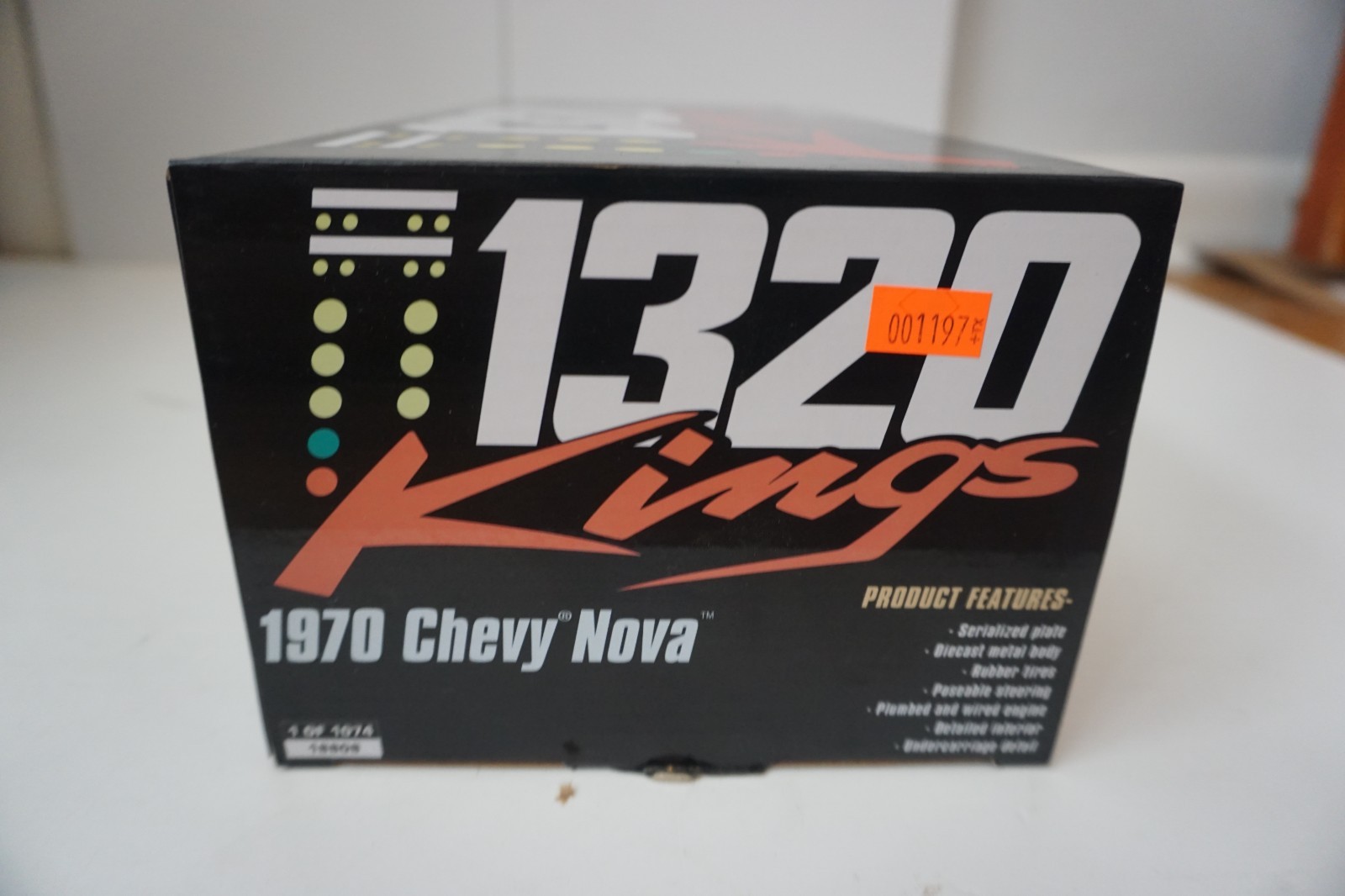 1/18 Greenlight 1320 Kings 1970 Chevy Nova Black (1197)