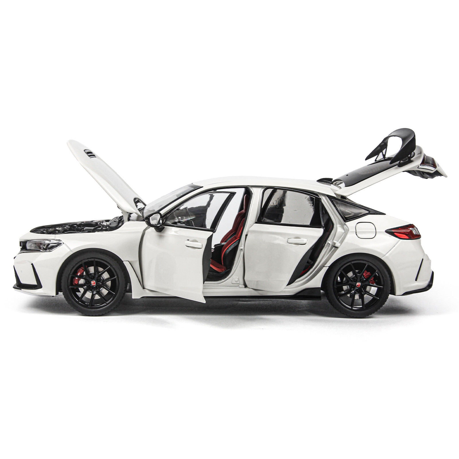 1/18 Scale Paudi Honda Civic Type-R FL5 Car Diecast Model 2023 Collect Gifts
