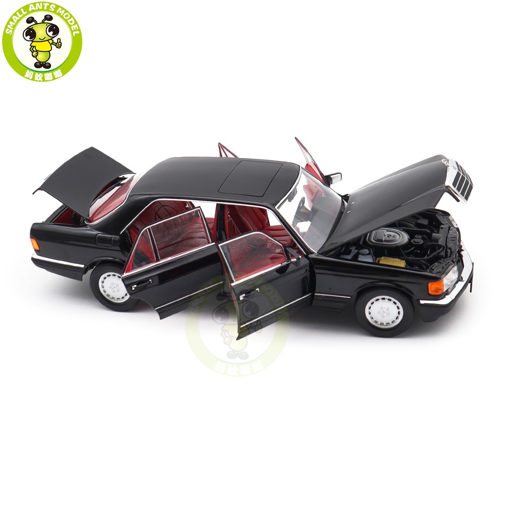 1/18 Mercedes Benz 560 SEL 1991 W126 Norev 183788 Black Diecast Model Car