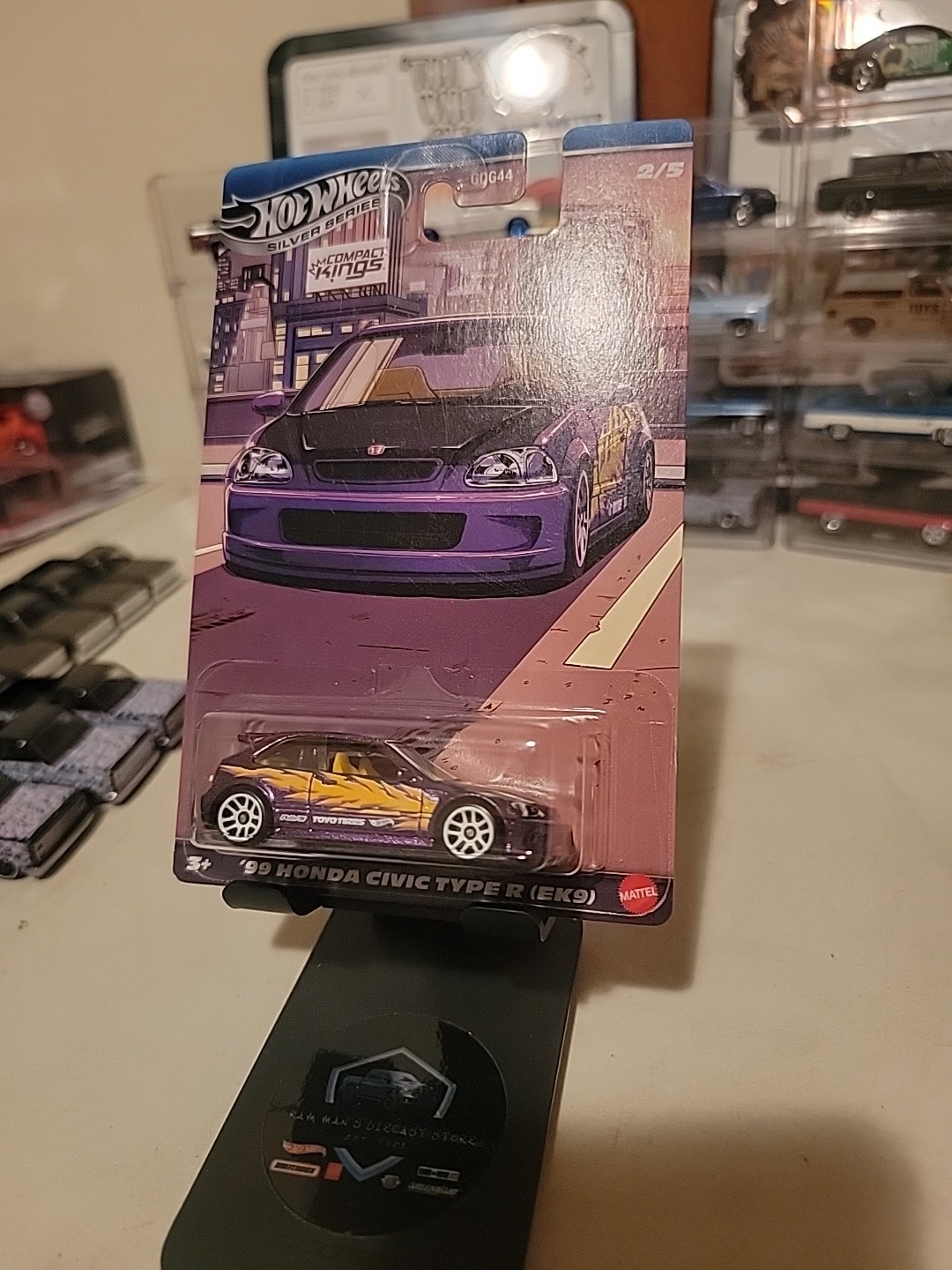 2025 HOT WHEELS Compact Kings Silver Series ‘99 Honda Civic Type R (EK9) Purple