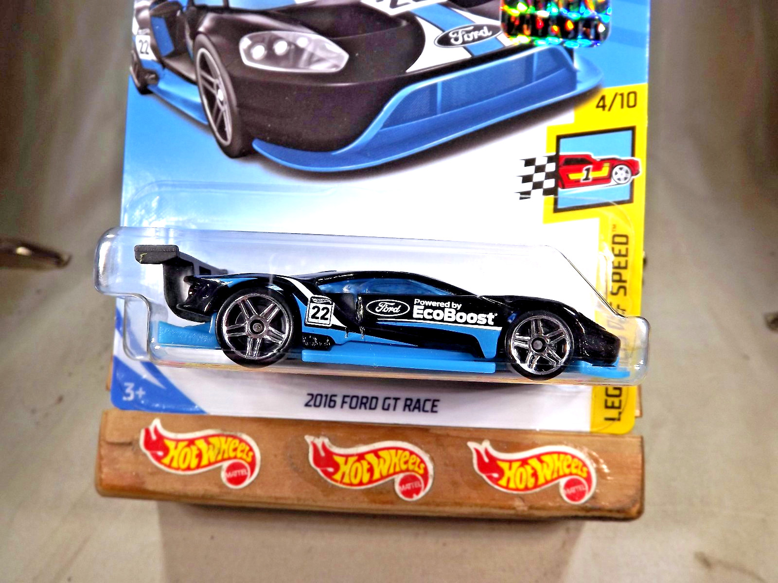2018 Hot Wheels Kroger Exclusive Legends of Speed 4/10 2016 FORD GT RACE Black