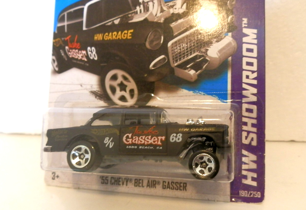2013 Hot Wheels Showroom Black ’55 Chevy Bel Air Gasser