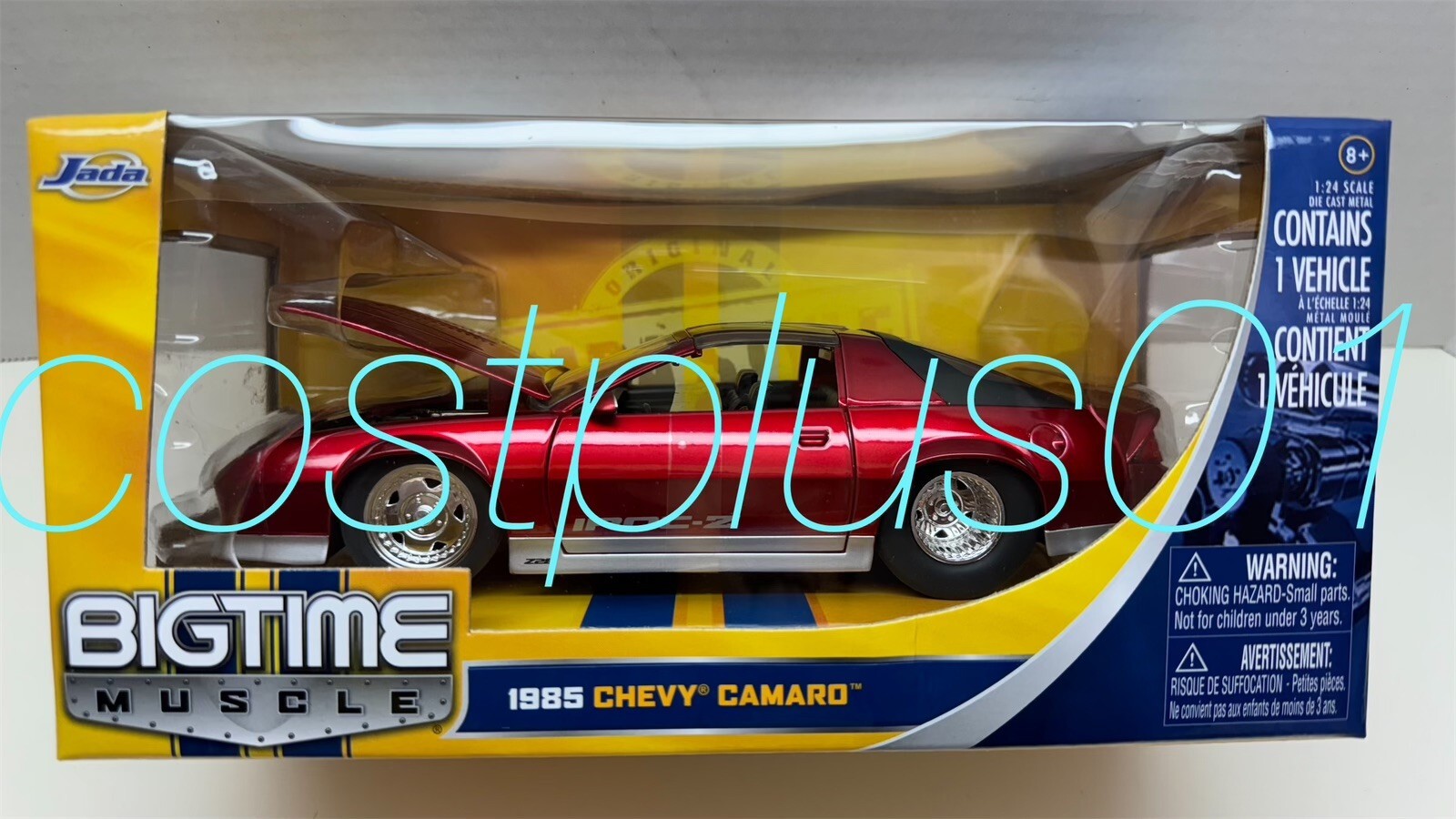 JADA BTM 1985 CHEVY CAMARO 1:24 RED REMOVABLE TOP