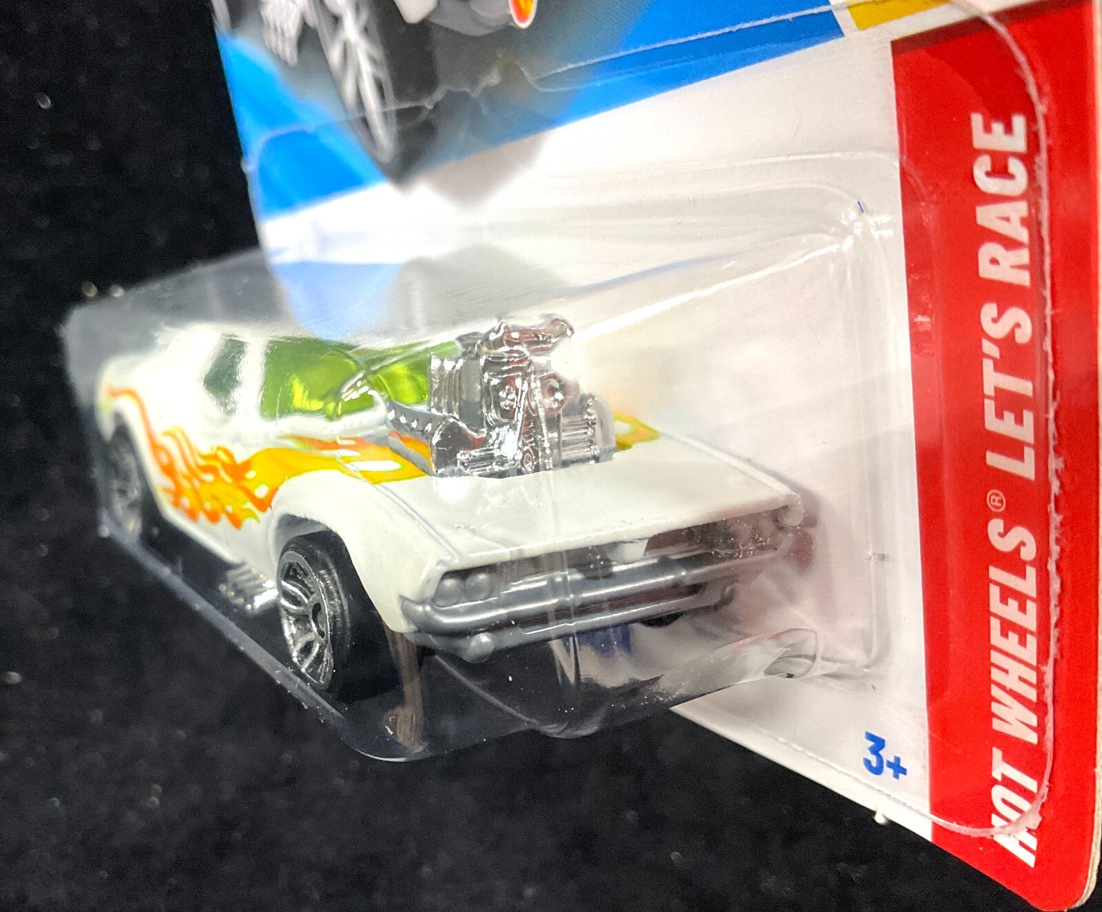 Hot Wheels Rodger Dodger & 2.0 2025, White With Flames,Netflix Let’s Race 2 Cars
