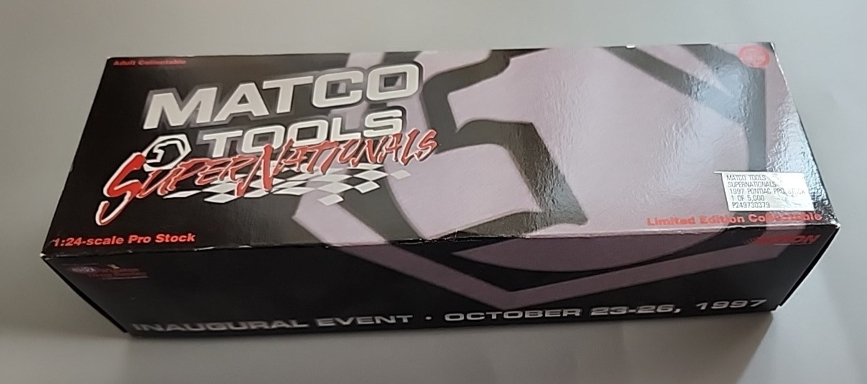 Matco Tools Supernationals Pontiac Pro Stock 1:24 Diecast NIB Ltd Edition