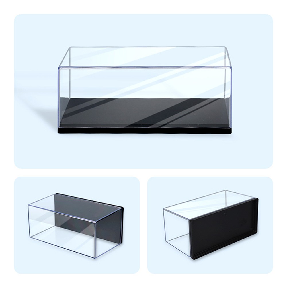 Clear Acrylic Display Case Dustproof Showcase Box for F1 1/43 Scale Model Car
