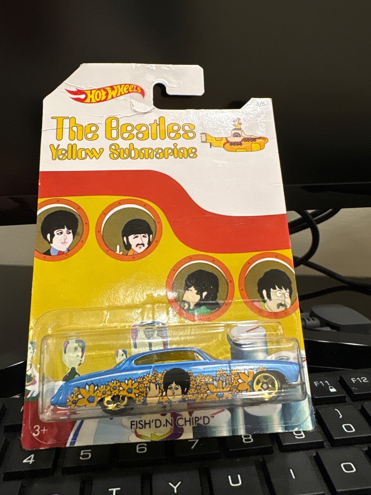 Fish’d N Chip’d 2016 Mattel Hot Wheels The Beatles Yellow Submarine #3/6 Paul