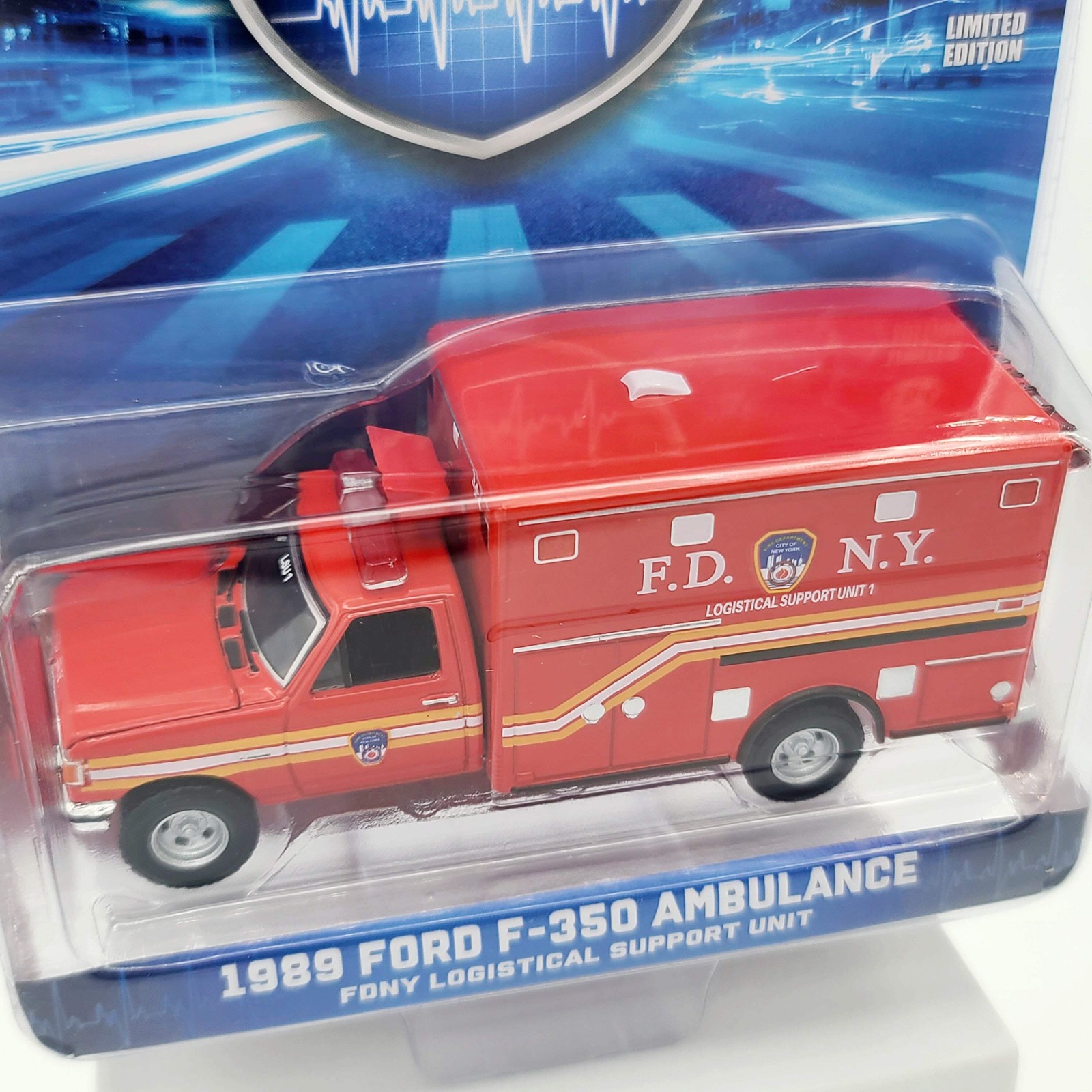 GreenLight ’89 Ford F-350 Ambulance “New York Fire Dept.” (2025 Hobby Exclusive)