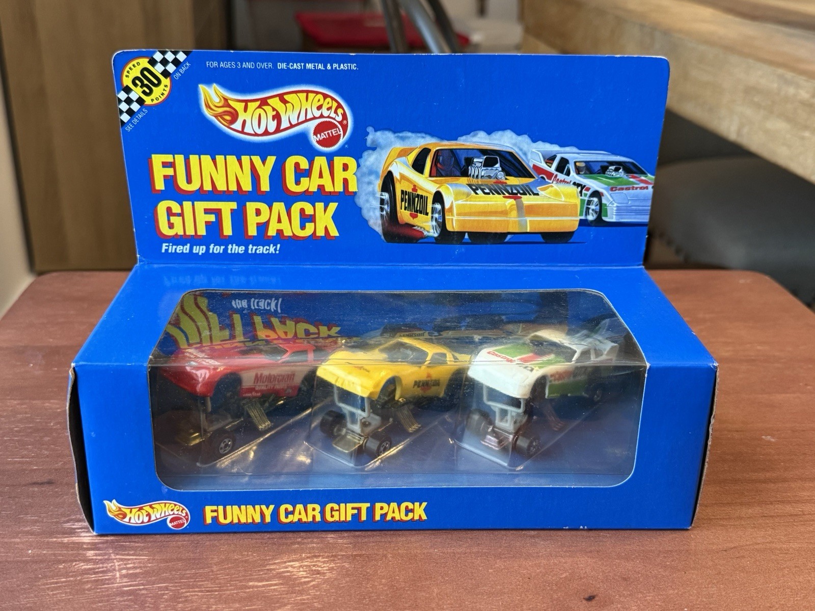 Vintage 1990 Hot Wheels Funny Car Gift Pack #7456 NIB Unopened