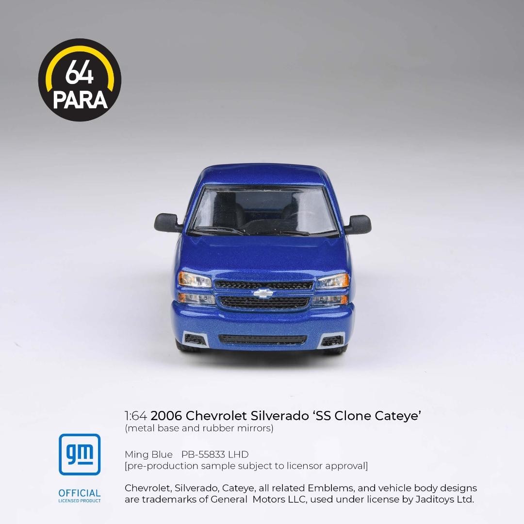 Para 64 2006 Chevy Silverado SS Ming Blue 1/64 In Stock!
