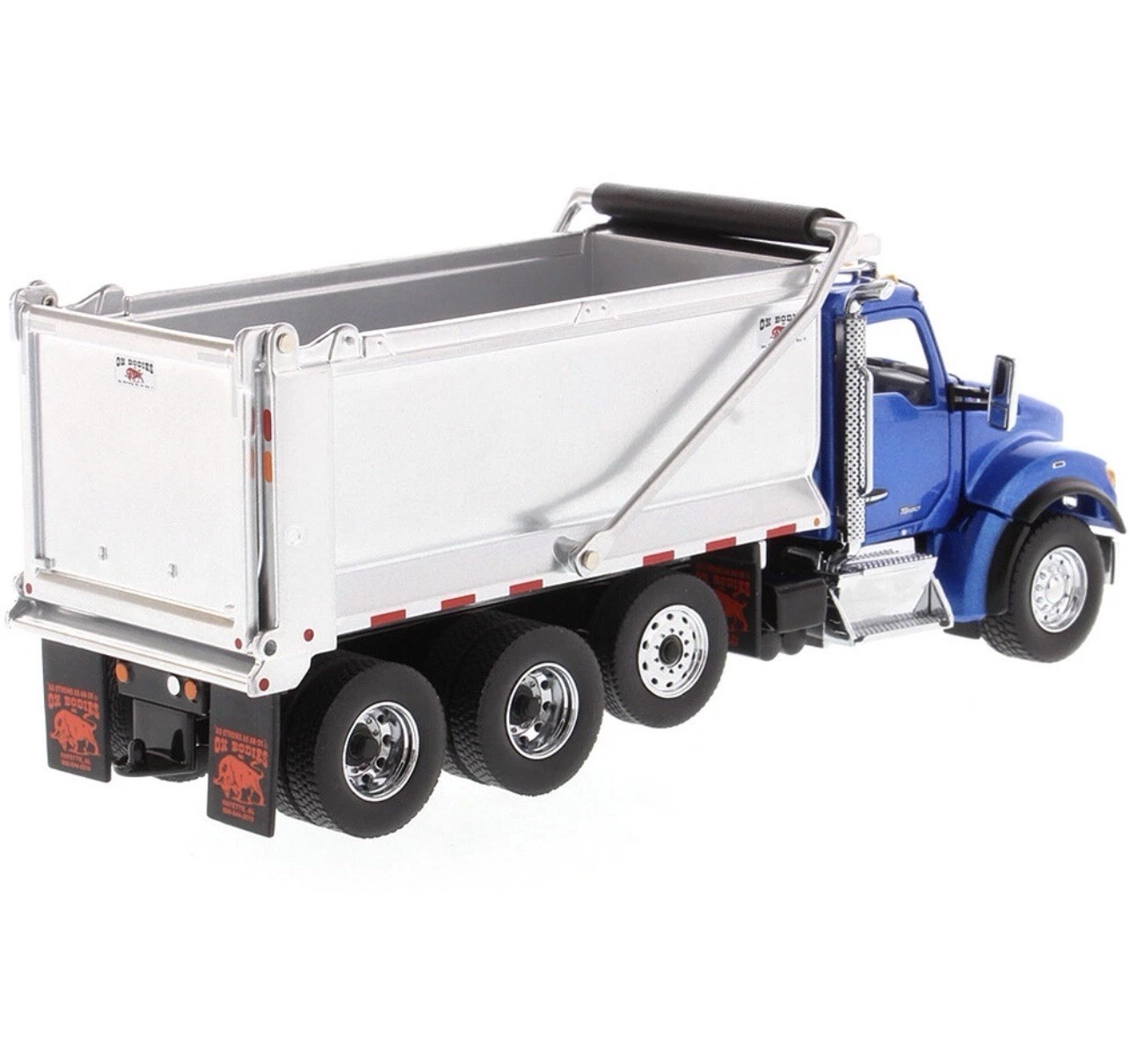 Kenworth T880 SF Ox Stampeded Dump Truck Blue 1/50 DIECAST MASTERS 71078 Sealed
