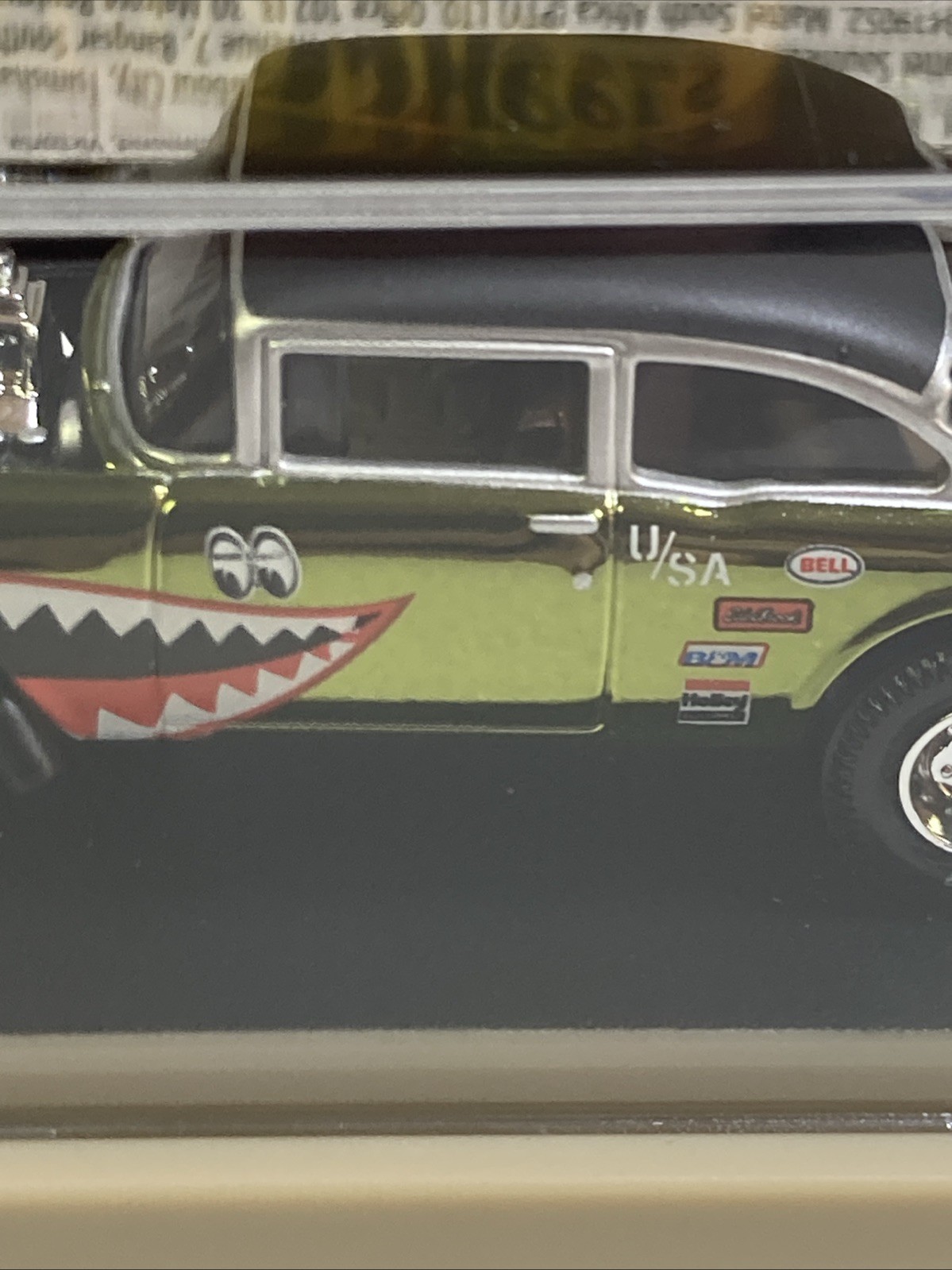 HOT WHEELS 2019 RLC REDLINE CLUB ’55 CHEVY BEL AIR GASSER FLYING TIGER OLIVE