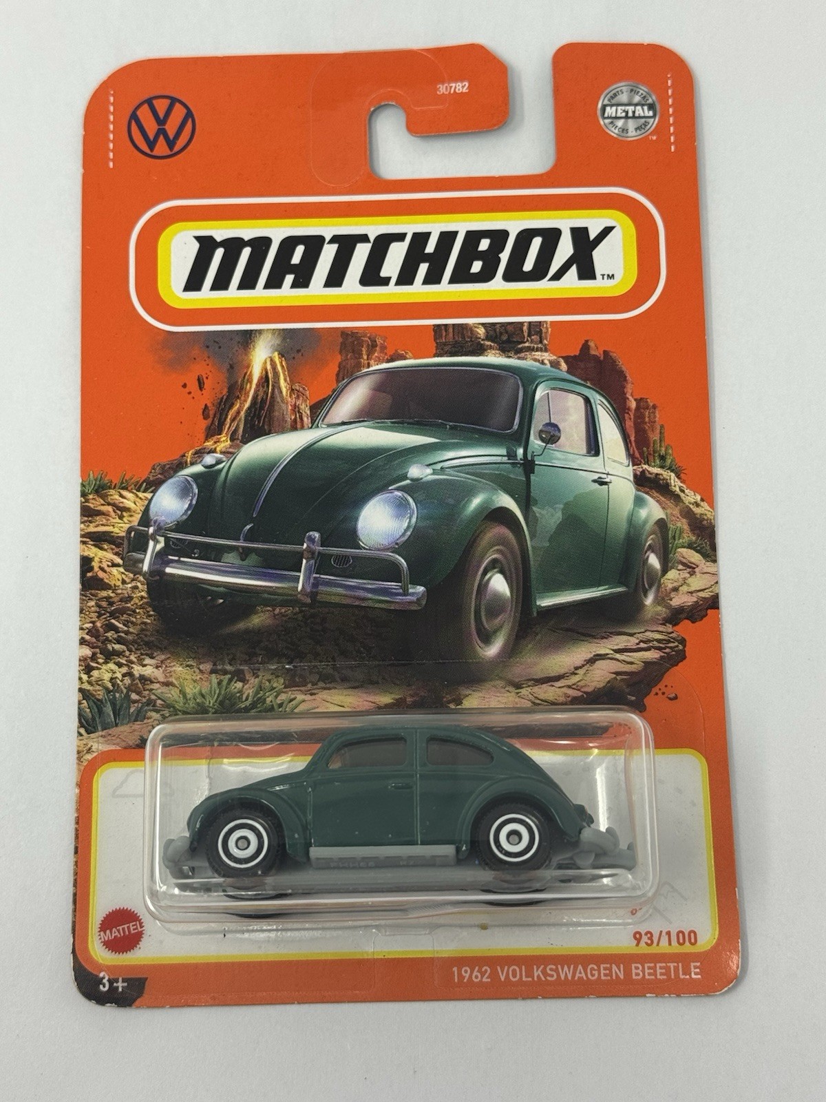 Matchbox Dark Green 1962 VW Volkswagen Beetle Bug 93/100 A13