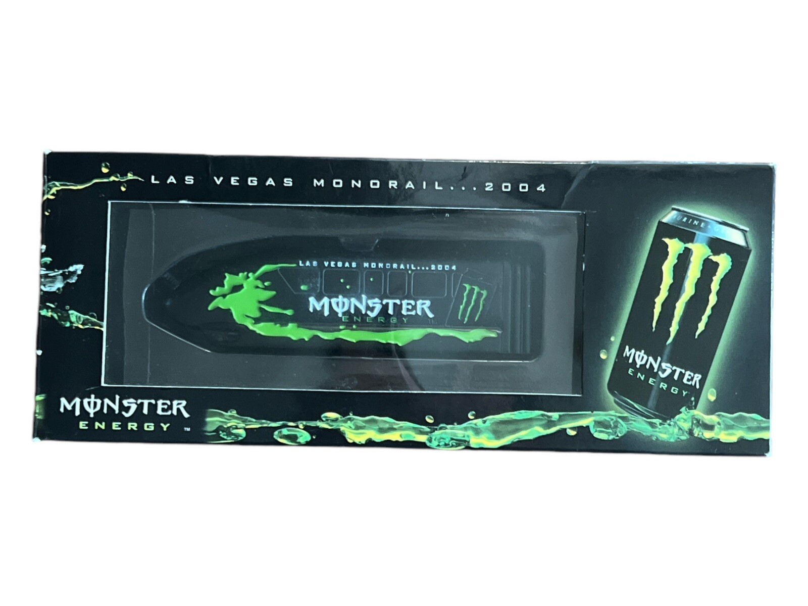 MONSTER ENERGY DIE CAST MONORAIL VERY RARE!! LAS VEGAS 2004 Rare