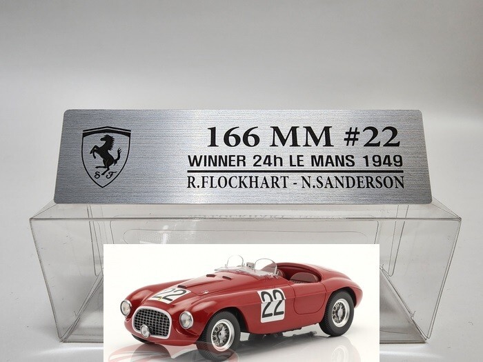 1/18 Le Mans 24h Winner Metal Name Plate Plaque for Spark Minichamps BBR Bburago