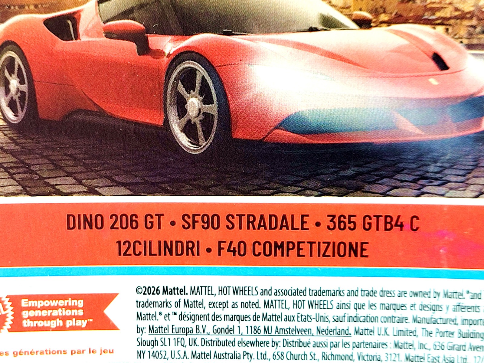 Hot Wheels 🟥🟥 FERRARI 🟥🟥 5 Pack w F40, 12Cilindri, 365 GTB4, SF90 & Dino