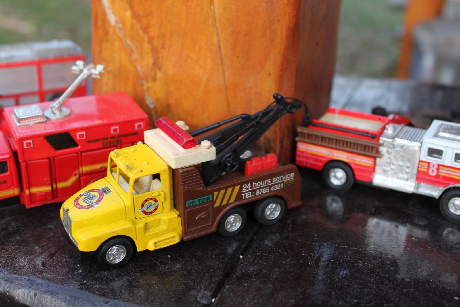 Road Champs Philly Fire Schylling Kintoy Tow Maisto Ford Tonka Truck Car Lot