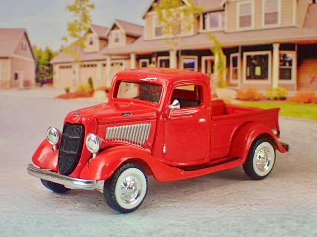 Vintage Motoring 1935 Ford Flathead V8 Step-side Pickup 1/64 Scale Ltd Edition R