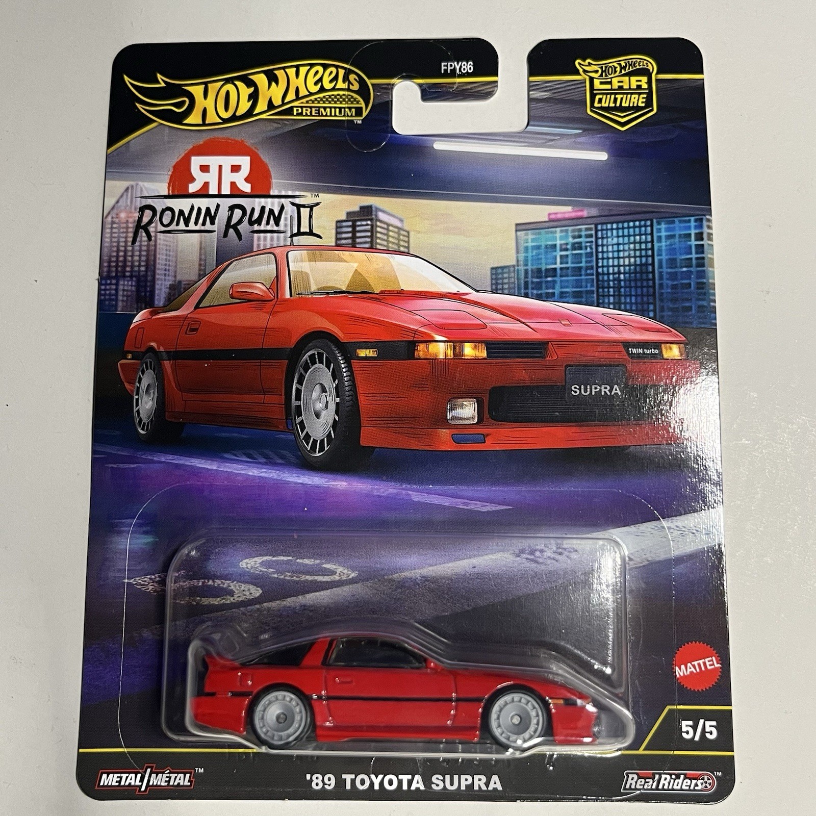 Hot Wheels Premium 2025 Ronin Run II Set of 5 Cars In Protectors