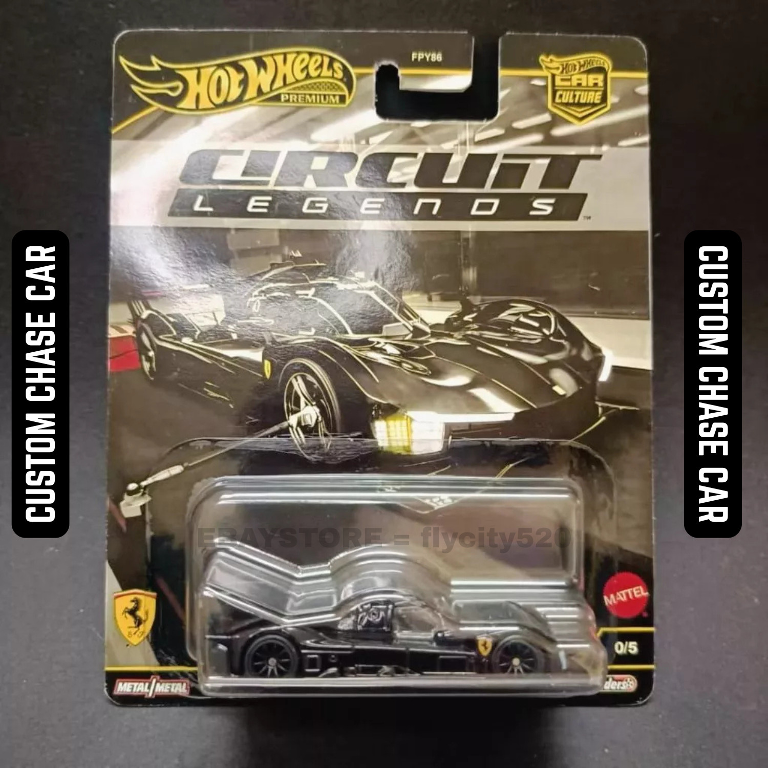 Hot Wheels Ferrari 499P Premium 0/5 Circuit Legends Car Culture CUSTOM CHASE