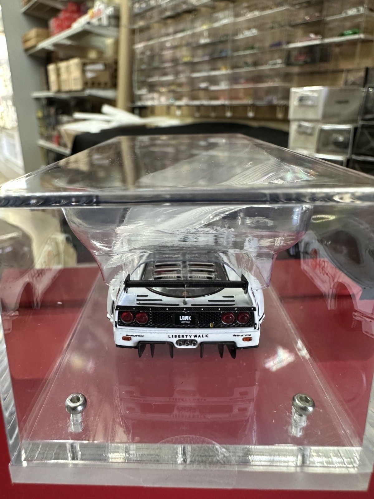 FERRARI F40 #58 LBWK LIBERTY WALK REAR OPENS 1/64 DIECAST CAR BY STAR MODELS SM