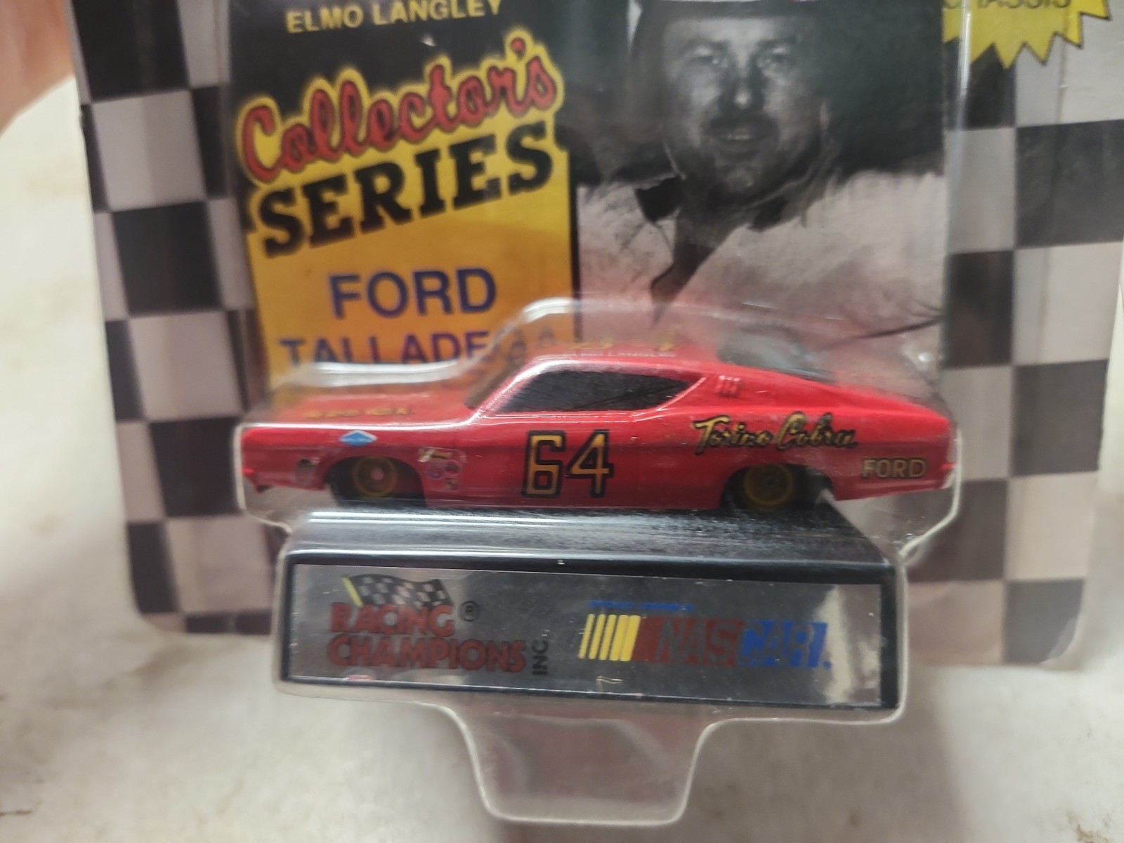 Elmo Langley Racing Champions 1992 #64 Ford Torino Cobra Talladega 1/64