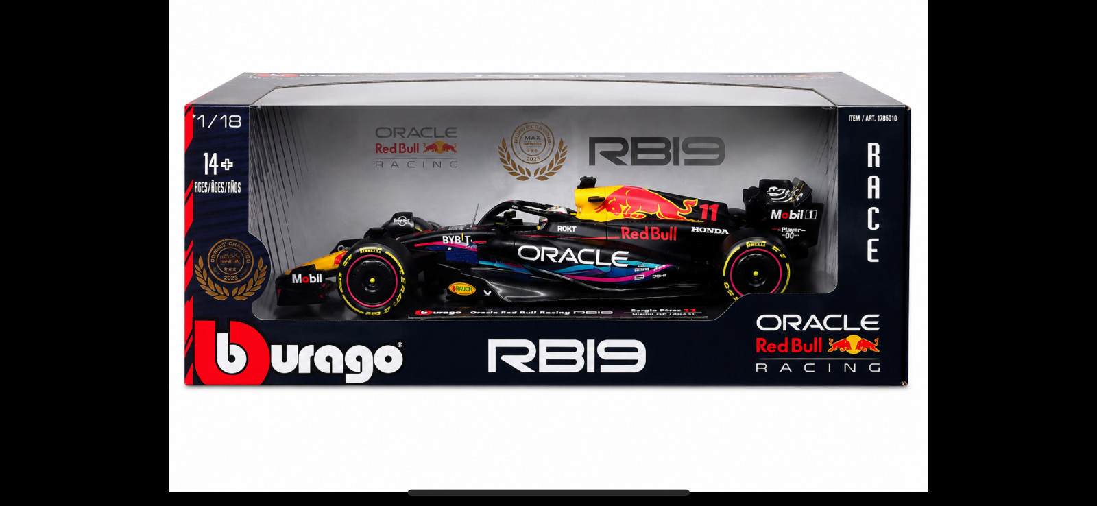 Burago 1:18 Formula One Max Verstappen Perez Hamilton Leclerc Red bull You Pick