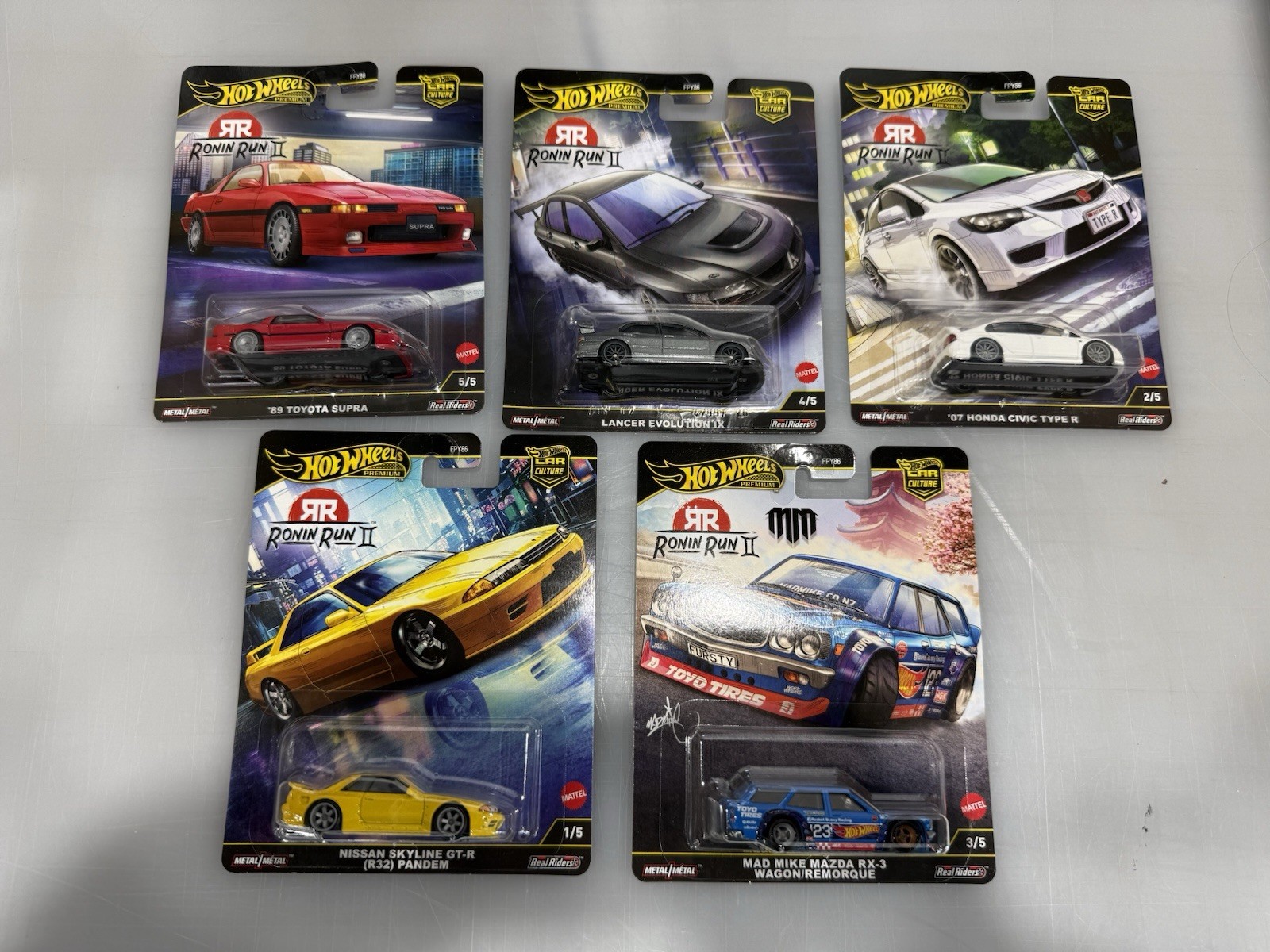 Hot Wheels 2025 Car Culture M Case Ronin Run II Set of 5 Cars FPY86-961M In Hand