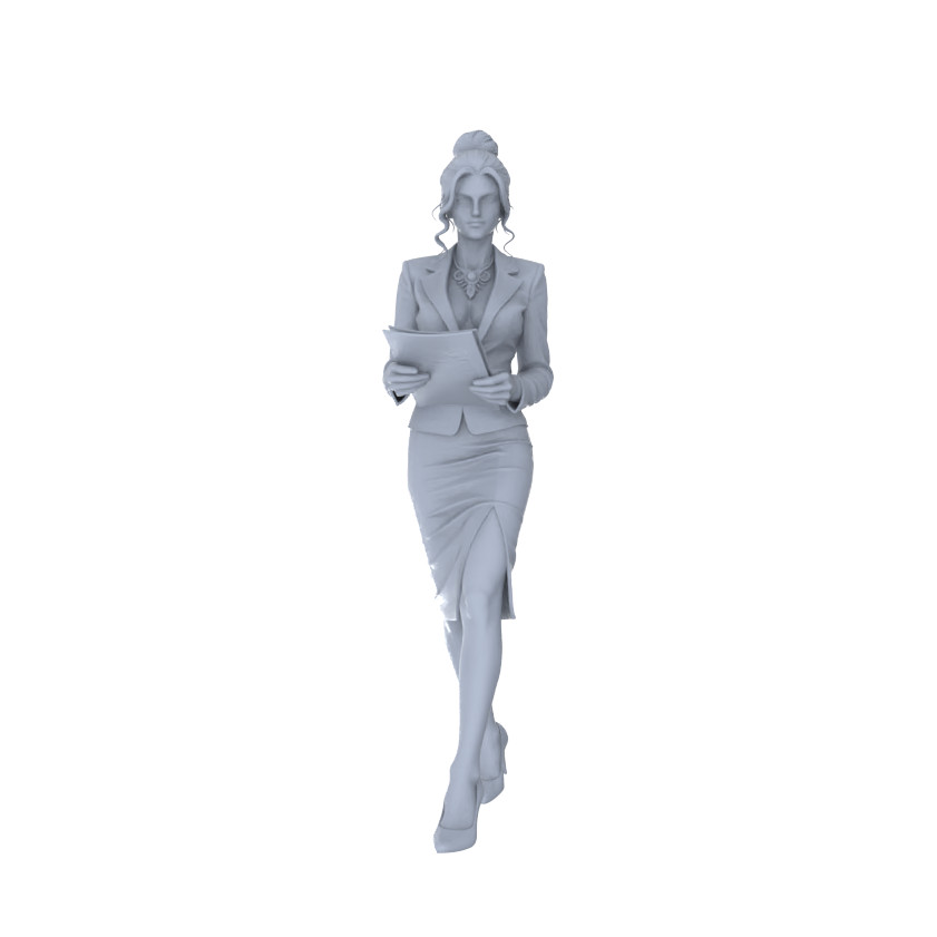MRY-SFW 1/64/87 Modern Figure Professional Businesswoman Elite Miniature Diorama
