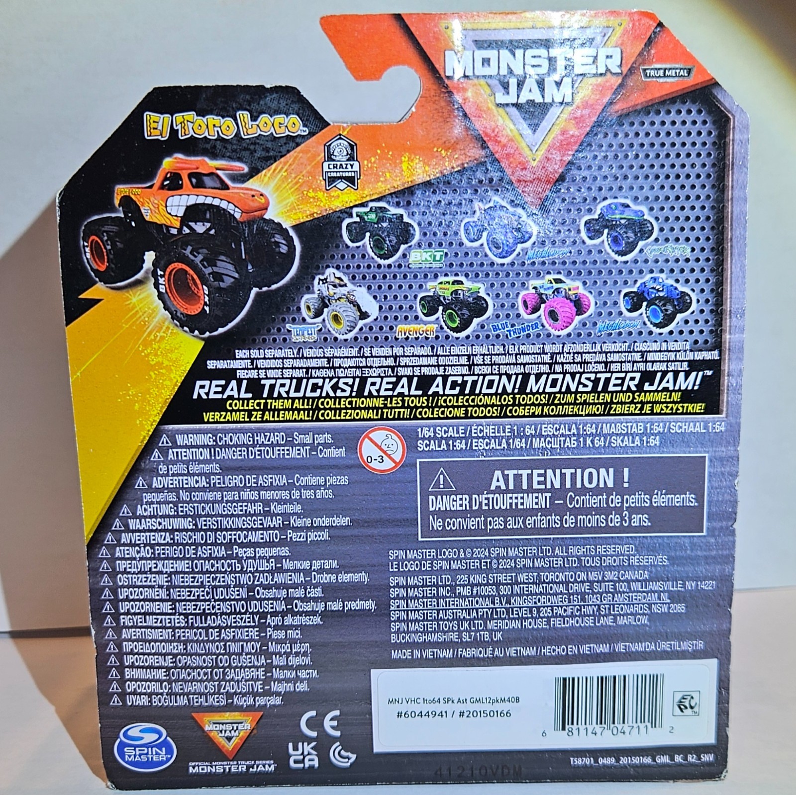 SpinMaster Monster Jam Series 40 Crazy Creatures EL TORO LOCO Truck 2025