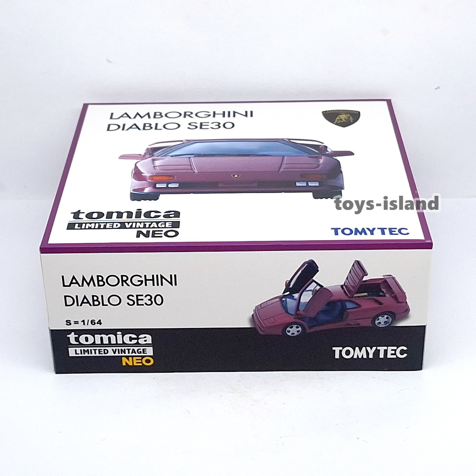Tomica Limited Vintage NEO TLV Lamborghini DIABLO SE30 TOMYTEC LV Purple 1/64