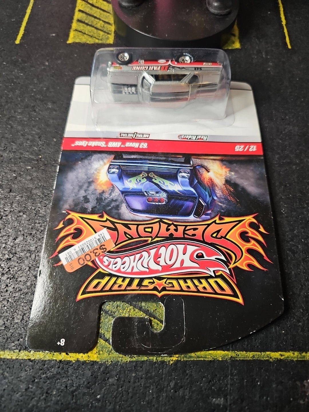 Hot Wheels Drag Strip Demons 1963 Chevy Nova AWB “Snake Eyes” D04