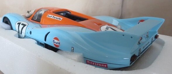 Porsche Race Car1:18Le Mans Racing Custom Built24Metal Body12Model Carousel BLUE