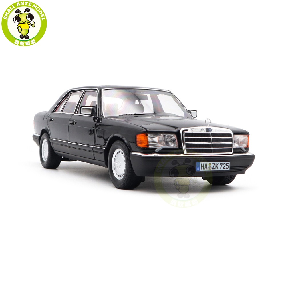1/18 Mercedes Benz 560 SEL 1991 W126 Norev 183788 Black Diecast Model Car