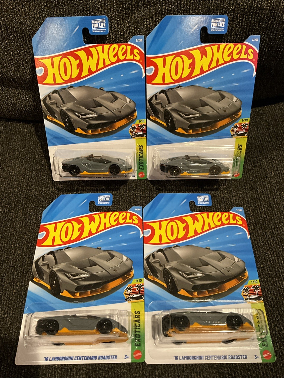 Hot Wheels 2026 Kroger Exclusive ’16 Lamborghini Centenario Roadster (Lot Of 4)