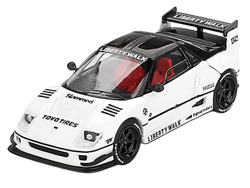 MAZDA AZ-1 LIBERTY WALK LB40 RHD WHITE “2024 TAS” 1/64 MODEL BY MINI GT MGT00953