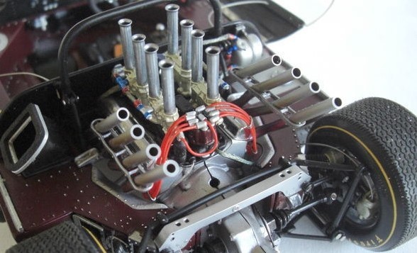 Race Car with55Chevy57Corvette Engine1:18CustomBuilt1967Racing12Concept24Classic