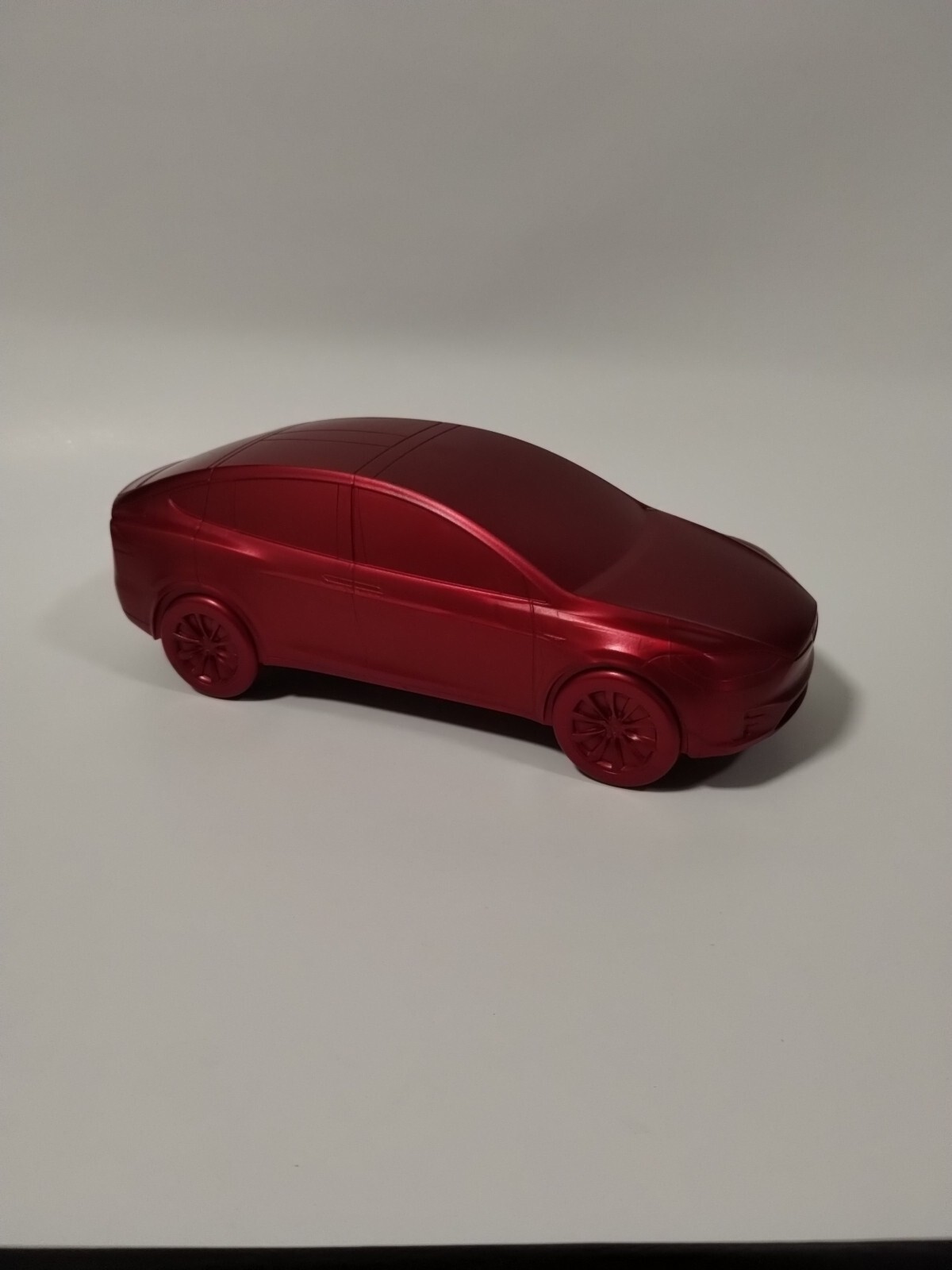 Tesla Model X Plastic Injection Molded Model Elon Musk Gigafactory Red Rare