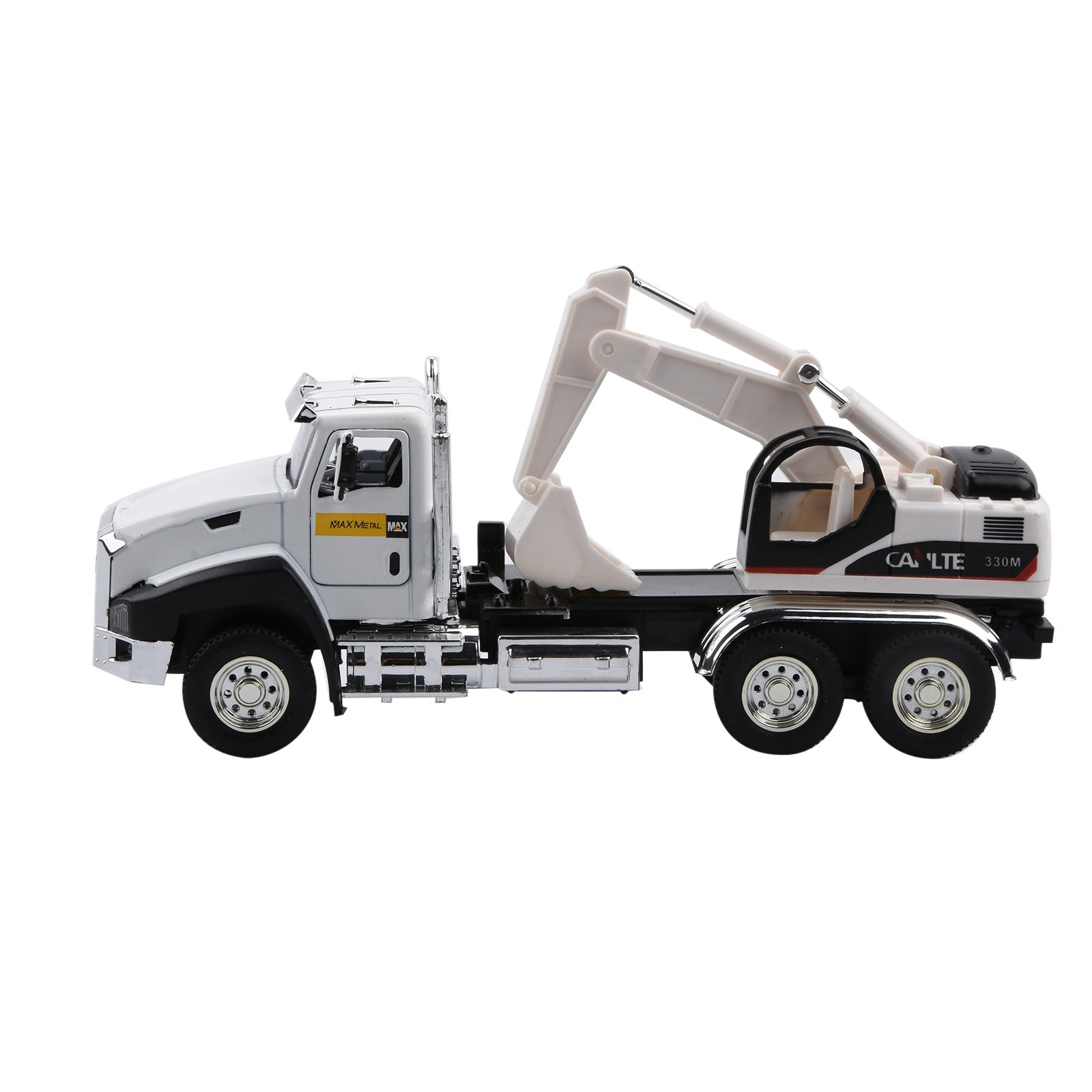 1:50 Engineering Alloy Truck Model Car Kid Toy Vehicle Gift/Decoration Pull Back