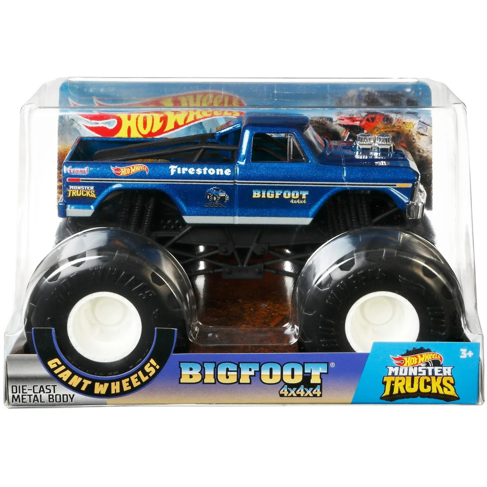 Hot Wheels Monster Trucks 1:24 Bigfoot Vehicle – GBV32