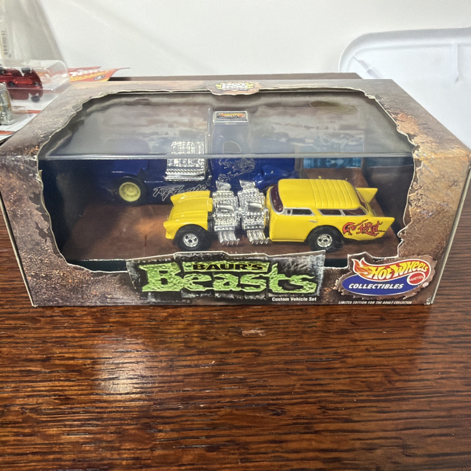 2000 Hot Wheels Hot Rod Series 3 BAUR’S BEASTS Go-Mad / Torq’d Off w/Real Riders