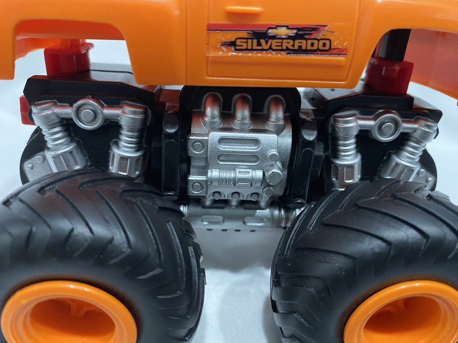 Chevy Silverado Friction Powered Push And Go Monster Truck Off Road Big Wheels
