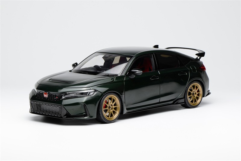 Motorhelix 1/18 Honda Civic Type R FL5 Model Car Customized Dark green/Magic
